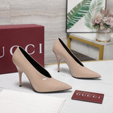 GG CLASSIC HIGH HEEL 105 IN BEIGE LAMBSKIN